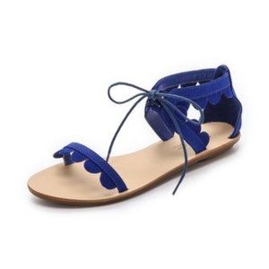 COPY - Loeffler Randall Mamry Blue Scallop Sandals